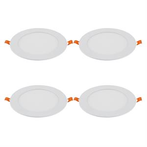 6-in white integrated led recessed downlight 4 pack