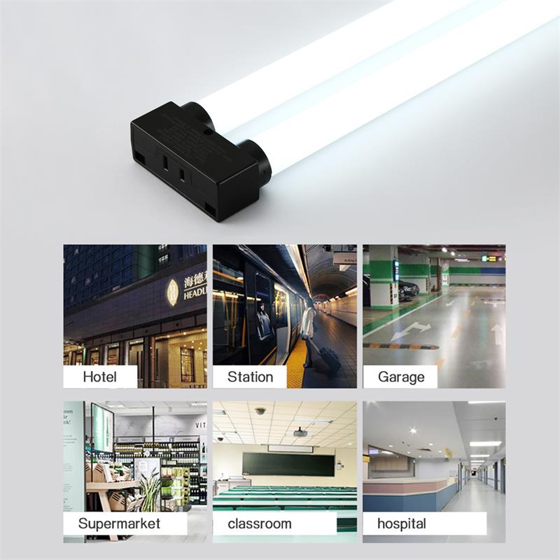 4FT 40-watt Integrated LED Linkable Shop Light 4 Pack