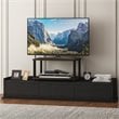 Furinno TURN-N-TUBE No Tools Wood Elevated TV Stand for TV up to 25