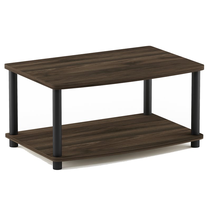 Furinno TURN-N-TUBE No Tools Wood Elevated TV Stand for TV up to 25