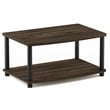 Furinno TURN-N-TUBE No Tools Wood Elevated TV Stand for TV up to 25