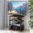 Furinno ECON Wood 4-Tier Petite TV Stand for TV up to 25