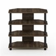 Furinno ECON Wood 4-Tier Petite TV Stand for TV up to 25