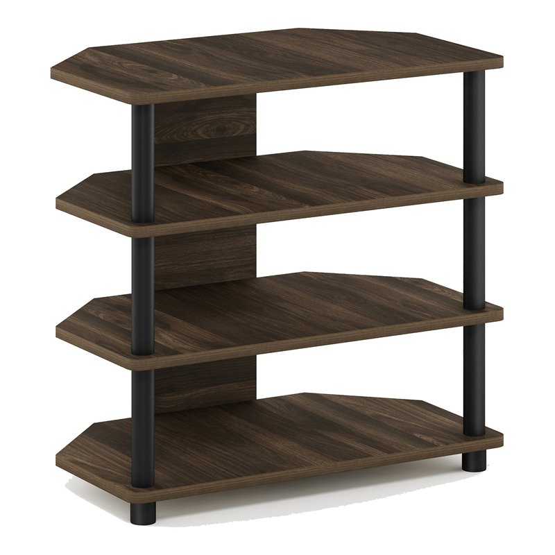 Furinno ECON Wood 4-Tier Petite TV Stand for TV up to 25