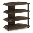 Furinno ECON Wood 4-Tier Petite TV Stand for TV up to 25