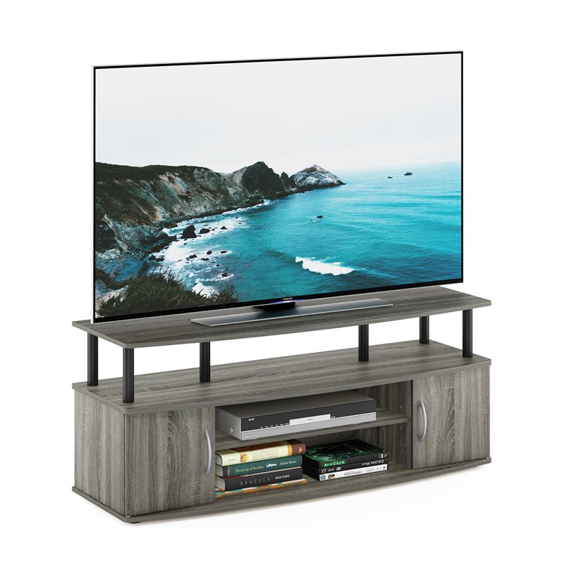 Furinno JAYA Wood Entertainment Center for TV up to 55