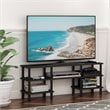 Furinno TURN-N-TUBE Wood 3-Tier Wide Shelf TV Stand for TV up to 47