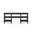 Furinno TURN-N-TUBE Wood 3-Tier Wide Shelf TV Stand for TV up to 47