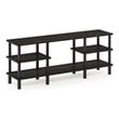 Furinno TURN-N-TUBE Wood 3-Tier Wide Shelf TV Stand for TV up to 47