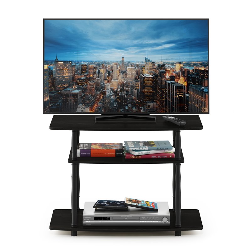Furinno TURN-N-TUBE No Tools Wood 3-Tier TV Stand for TV up to 32