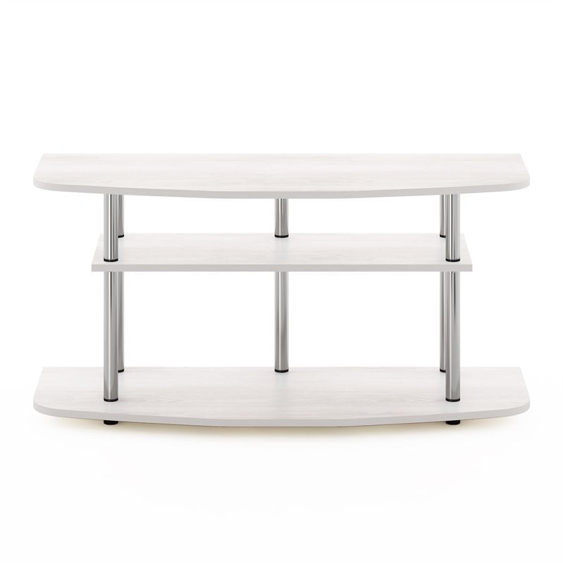 Furinno Frans Turn-N-Tube Wood 3-Tier TV Stand for TV up to 50