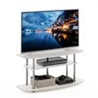 Furinno Frans Turn-N-Tube Wood 3-Tier TV Stand for TV up to 50