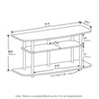 Furinno Frans Turn-N-Tube Wood 3-Tier TV Stand for TV up to 50