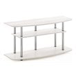 Furinno Frans Turn-N-Tube Wood 3-Tier TV Stand for TV up to 50