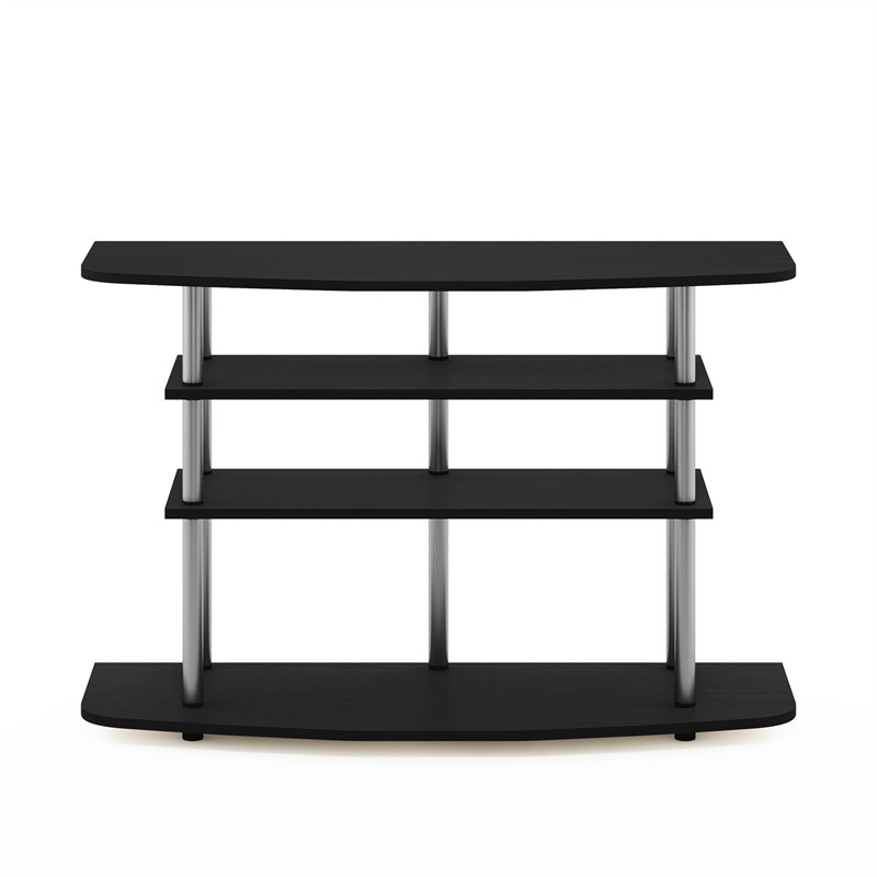 Furinno Frans Turn-N-Tube Wood 4-Tier TV Stand for TV up to 50