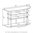 Furinno Frans Turn-N-Tube Wood 4-Tier TV Stand for TV up to 50