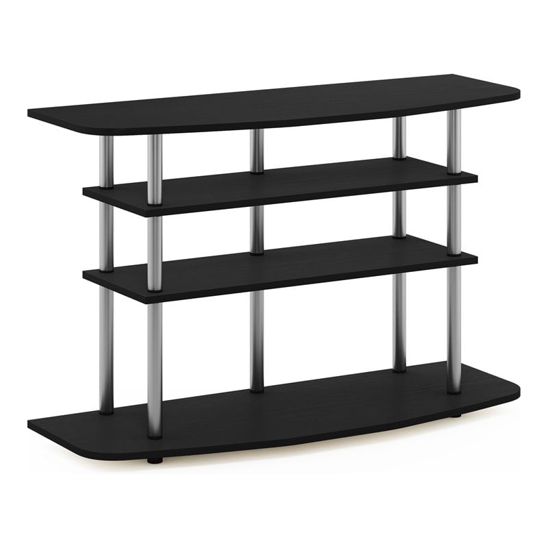 Furinno Frans Turn-N-Tube Wood 4-Tier TV Stand for TV up to 50