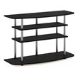 Furinno Frans Turn-N-Tube Wood 4-Tier TV Stand for TV up to 50