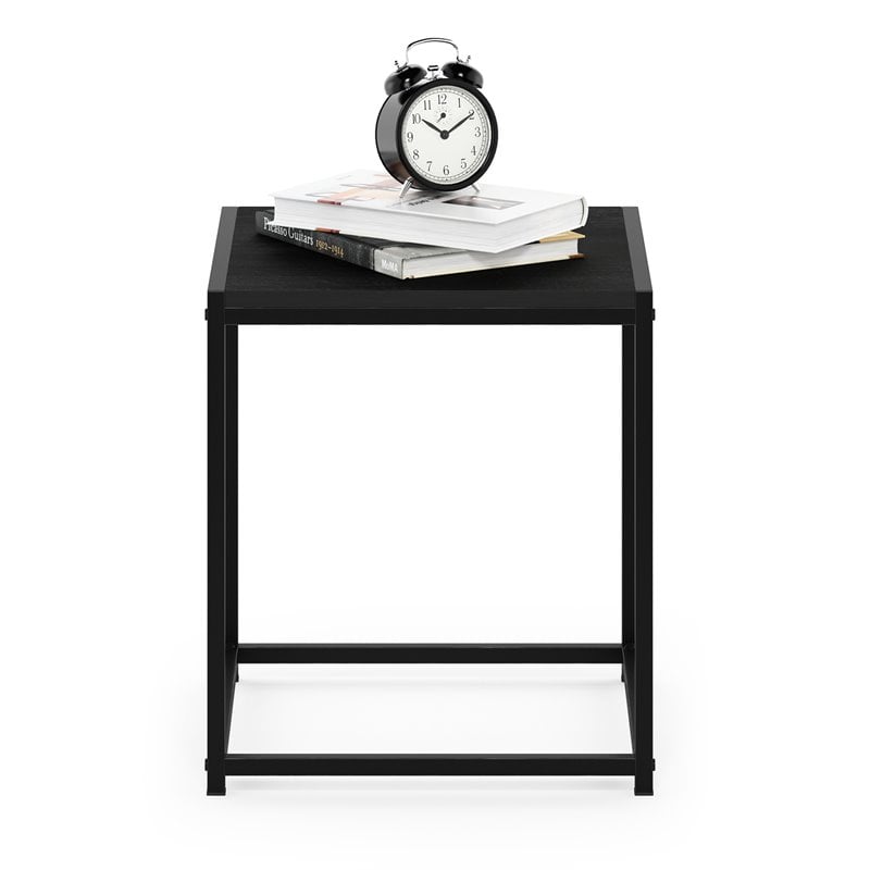 Furinno CAMNUS Contemporary Engineered Wood Living End Table in Americano Black