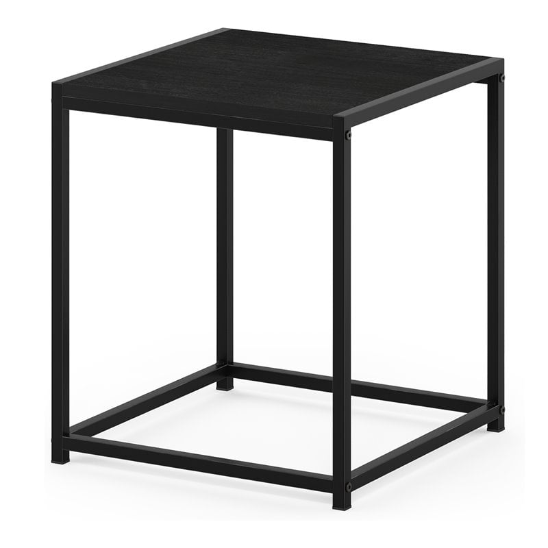 Furinno CAMNUS Contemporary Engineered Wood Living End Table in Americano Black