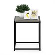 Furinno CAMNUS Contemporary Engineered Wood Living End Table in French Oak Gray