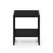 Furinno CAMNUS Engineered Wood Living 2-Tier End Table in Americano Black