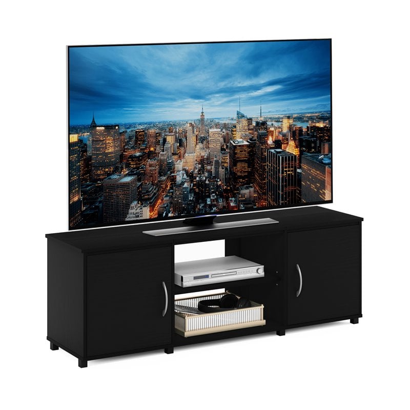 Furinno Montale Wood TV Stand with Doors for TV up to 65