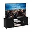 Furinno Montale Wood TV Stand with Doors for TV up to 65