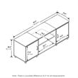 Furinno Montale Wood TV Stand with Doors for TV up to 65