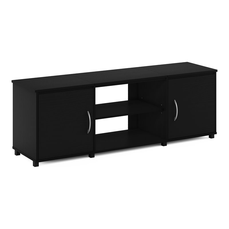Furinno Montale Wood TV Stand with Doors for TV up to 65