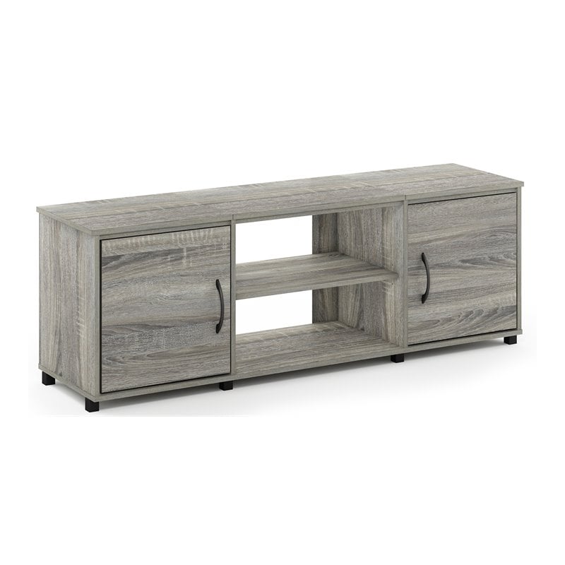Furinno Montale Wood TV Stand with Doors for TV up to 65