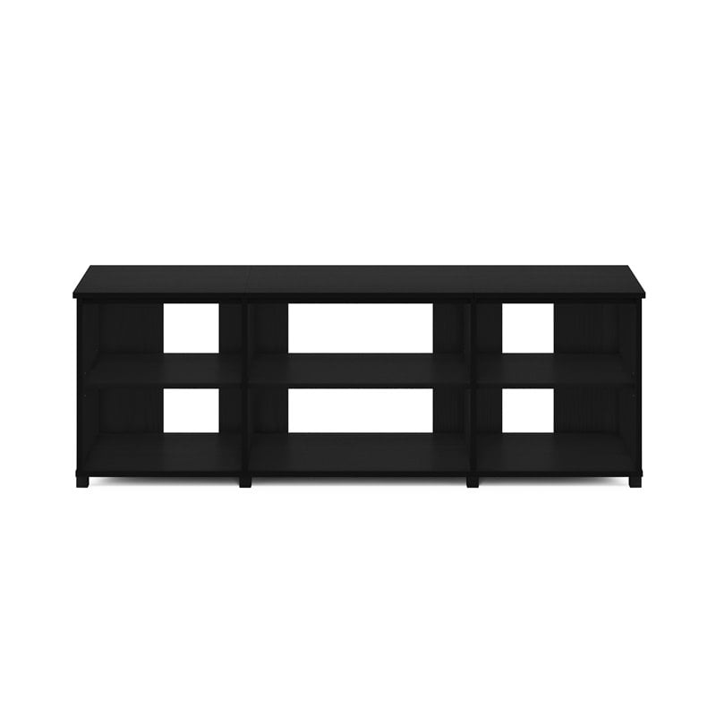 Furinno Montale Wood TV Stand with Shelves for TV up to 65