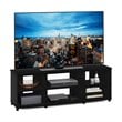 Furinno Montale Wood TV Stand with Shelves for TV up to 65