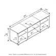 Furinno Montale Wood TV Stand with Shelves for TV up to 65