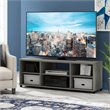 Furinno Montale Wood TV Stand with Shelves for TV up to 65