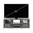 Furinno Montale Wood TV Stand with Shelves for TV up to 65