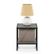 Furinno CAMNUS Engineered Wood Living 2-Tier End Table in French Oak Gray