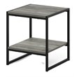 Furinno CAMNUS Engineered Wood Living 2-Tier End Table in French Oak Gray