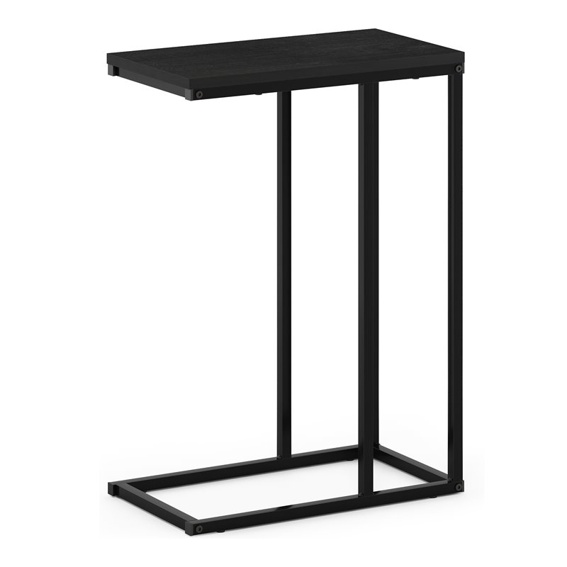 Furinno CAMNUS Engineered Wood Living Sofa Side Table in Americano Black