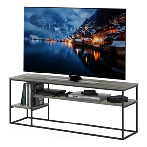 Furinno MORETTI Engineered Wood TV Stand for TV up to 65&quot in French Oak Gray