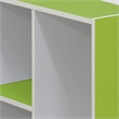Furinno LUDER Engineered Wood 5-Tier Reversible Open Shelf Bookcase in Green