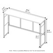 Furinno Riau No Tool Wood & Metal Frame Console Table in Rustic Oak/Black