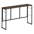 Furinno Riau No Tool Wood & Metal Frame Console Table in Rustic Oak/Black