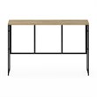 Furinno Riau No Tool Wood & Metal Frame Console Table in Sonoma Oak/Black