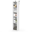 Furinno INDO Contemporary Engineered Wood Slim Open Bath Cabinet in White