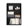 Furinno PASIR Contemporary Engineered Wood 3-Tier Open Shelf in Black