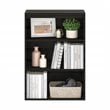 Furinno PASIR Contemporary Engineered Wood 3-Tier Open Shelf in Cinnamon Cherry