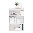 Furinno PASIR Contemporary Engineered Wood 3-Tier Open Shelf in White