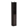 Furinno INDO Contemporary Engineered Wood Slim Luver Door Bath Cabinet Espresso