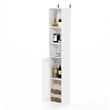Furinno INDO Contemporary Engineered Wood Slim Luver Door Bath Cabinet White